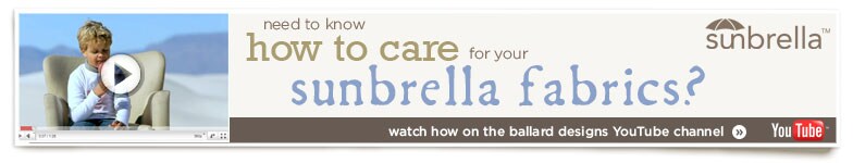 Sunbrella Fabric means easy care.