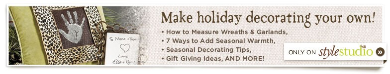 Making holiday decorating your own!