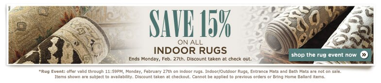 shop the rug event now &raquo;