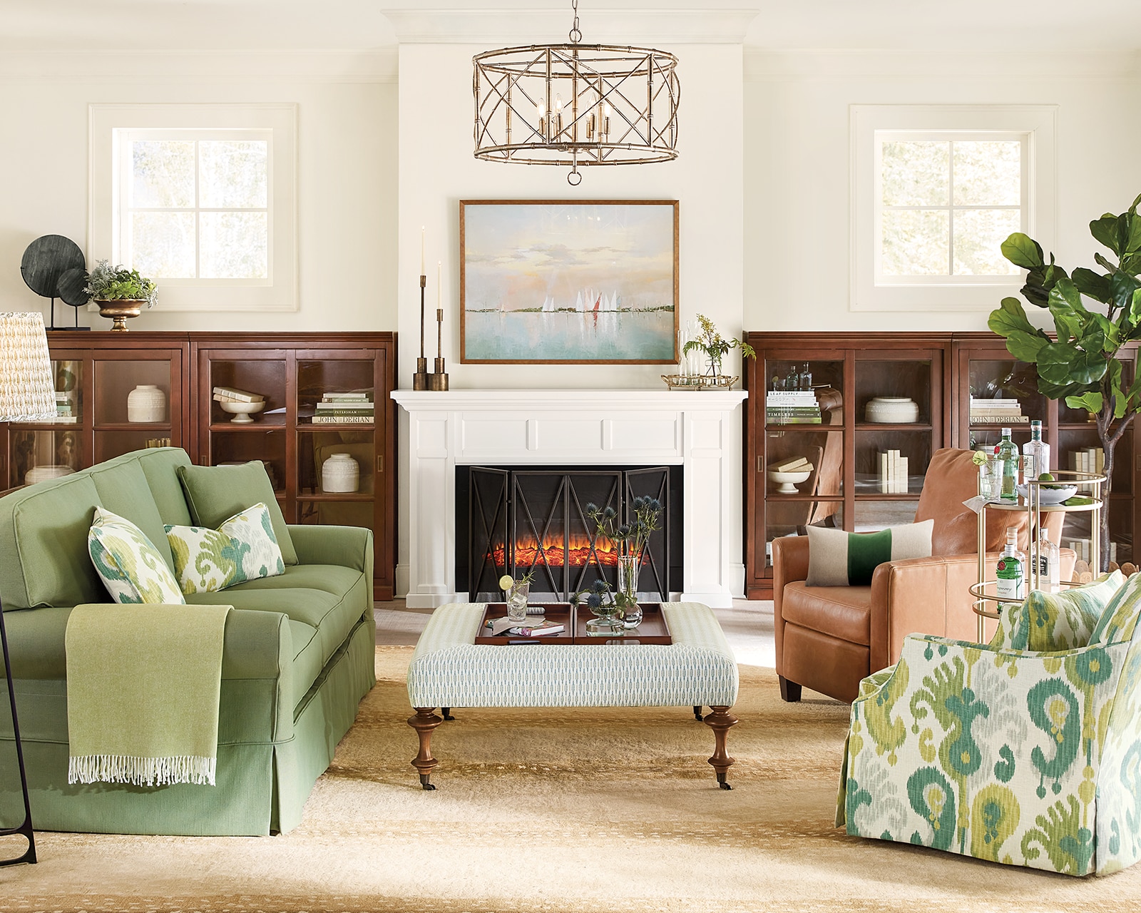 Fireplace in living room