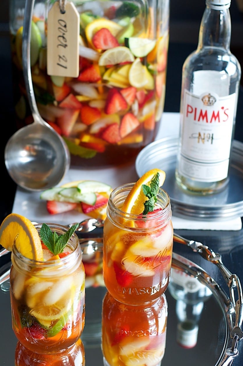 Recipe Pimms No.1 Sangria Cocktail How to Decorate