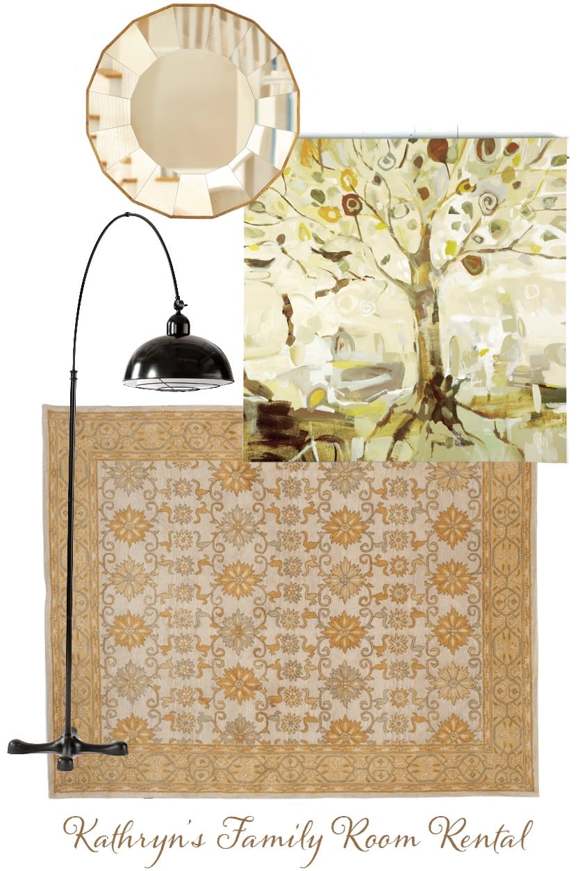 Living room inspiration for Kathryn's rental