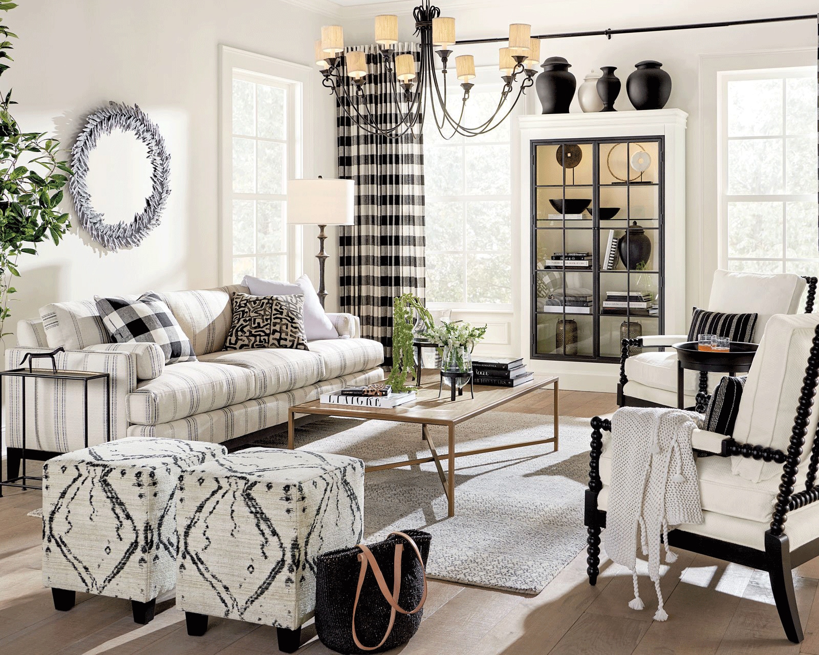 mix patterns with ikats and stripes