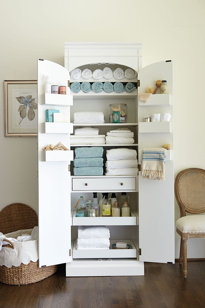 Freestanding Cabinet For Craft Linen Storage How To Decorate