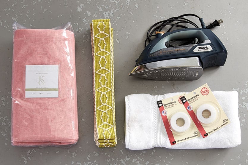 How to Add Tape Trim to Curtain Panels