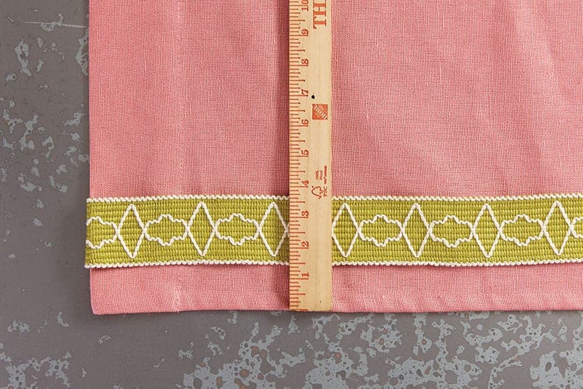 How to Add Tape Trim to Curtain Panels