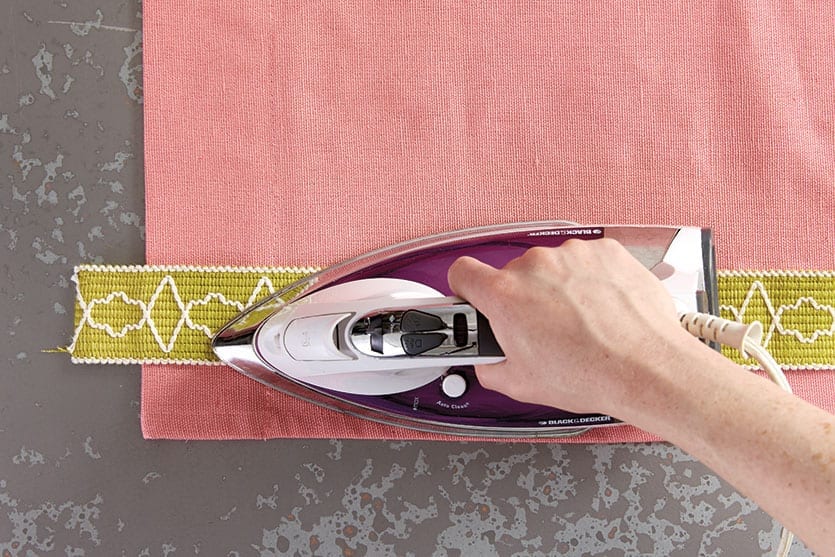 How to Add Tape Trim to Curtain Panels