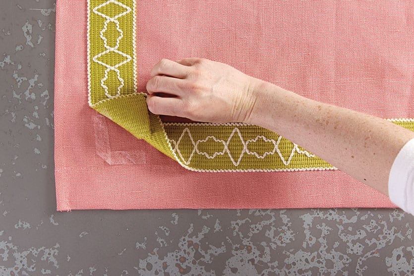 How to Add Tape Trim to Curtain Panels