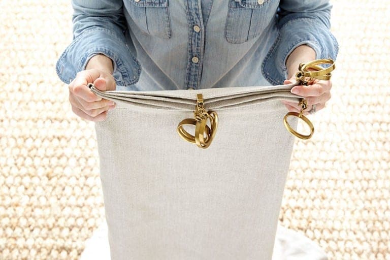 Using Clip Rings How to Evenly Space Nine Curtain Ring Clips on a Drapery Panel