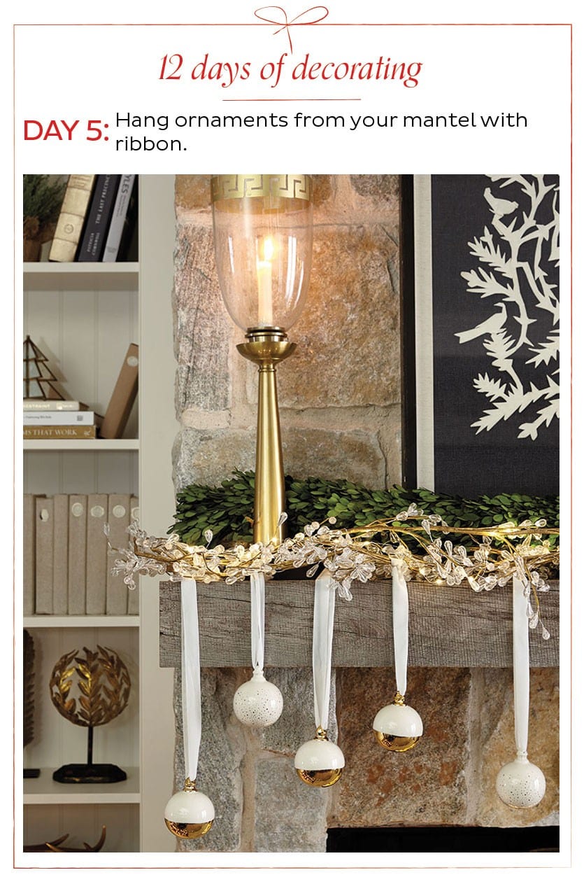 Hang Ornaments with Ribbon How To Decorate