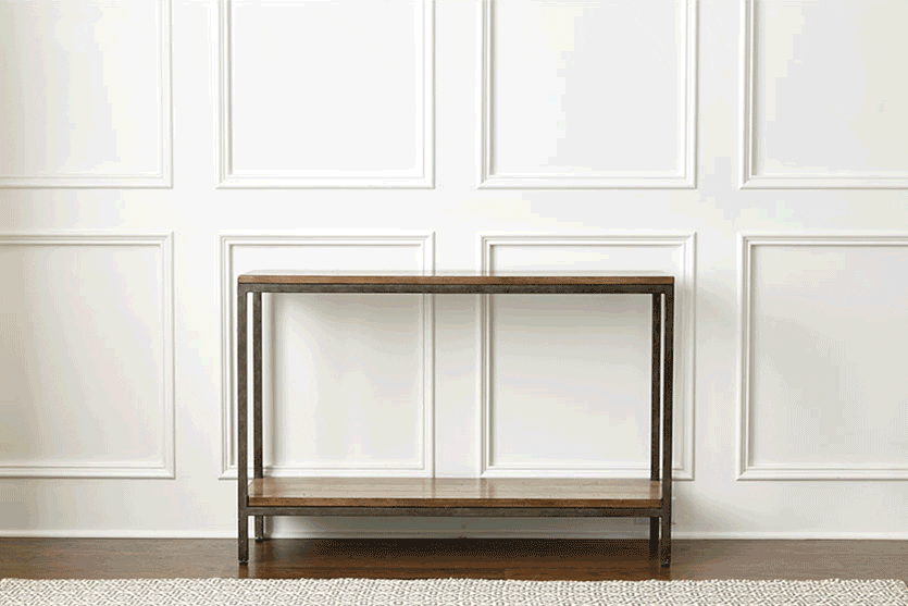 How to style a console table with accessories