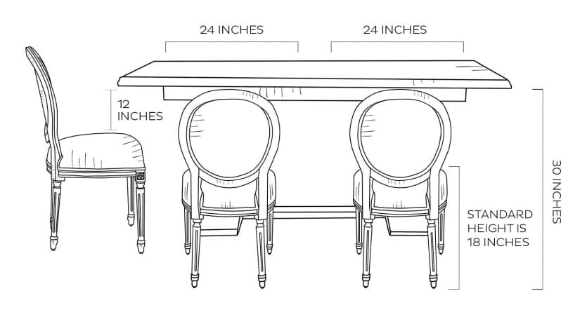 dining room chair heights