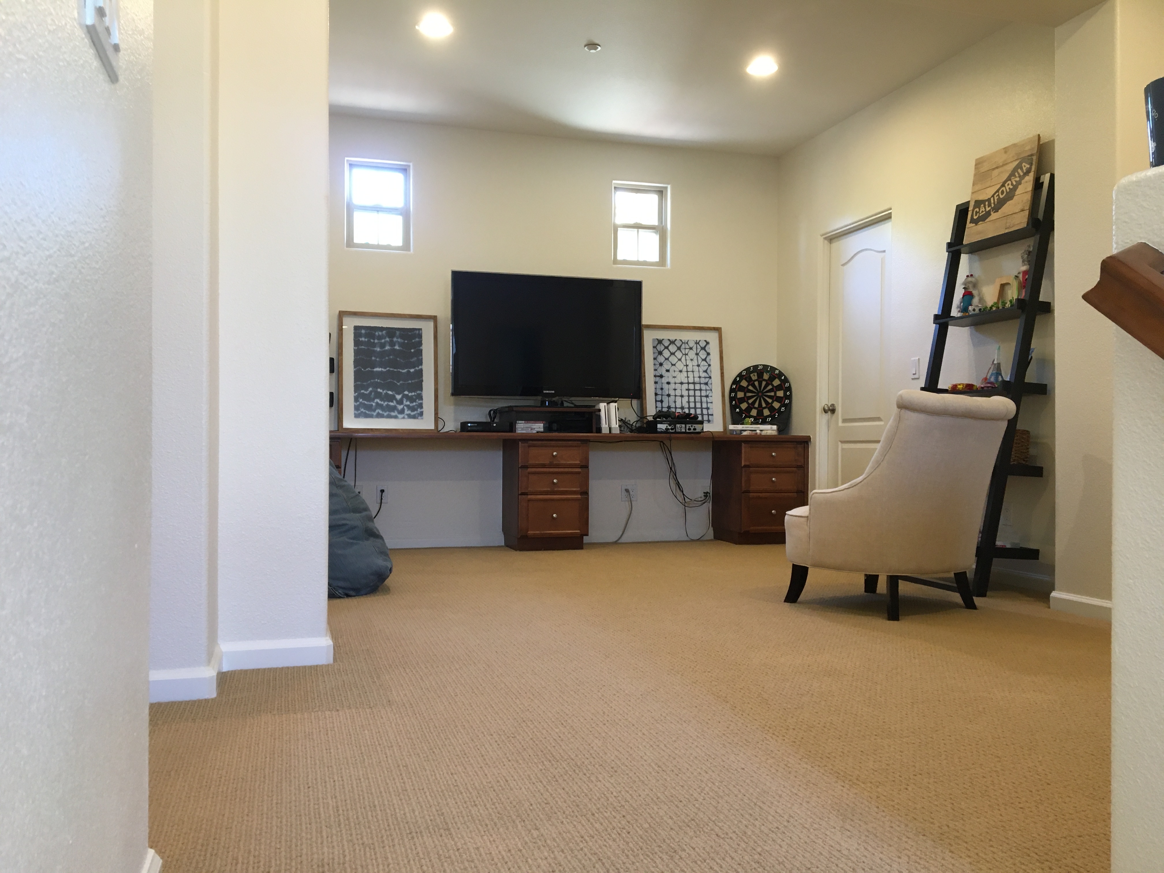 Built in cabinetry in Michele's upstairs landing
