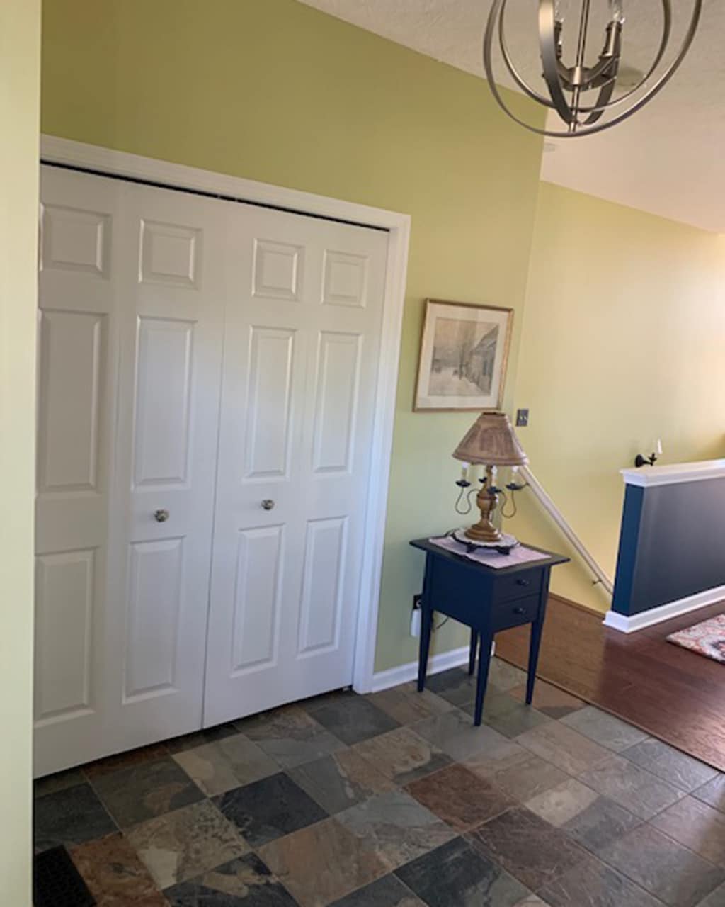 Brenda's citron green entryway