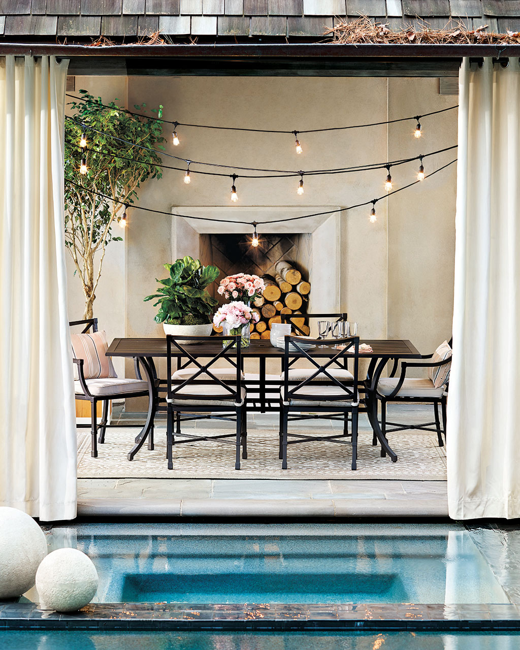 String lights illuminate your outdoor space for when summer days fade into summer evenings