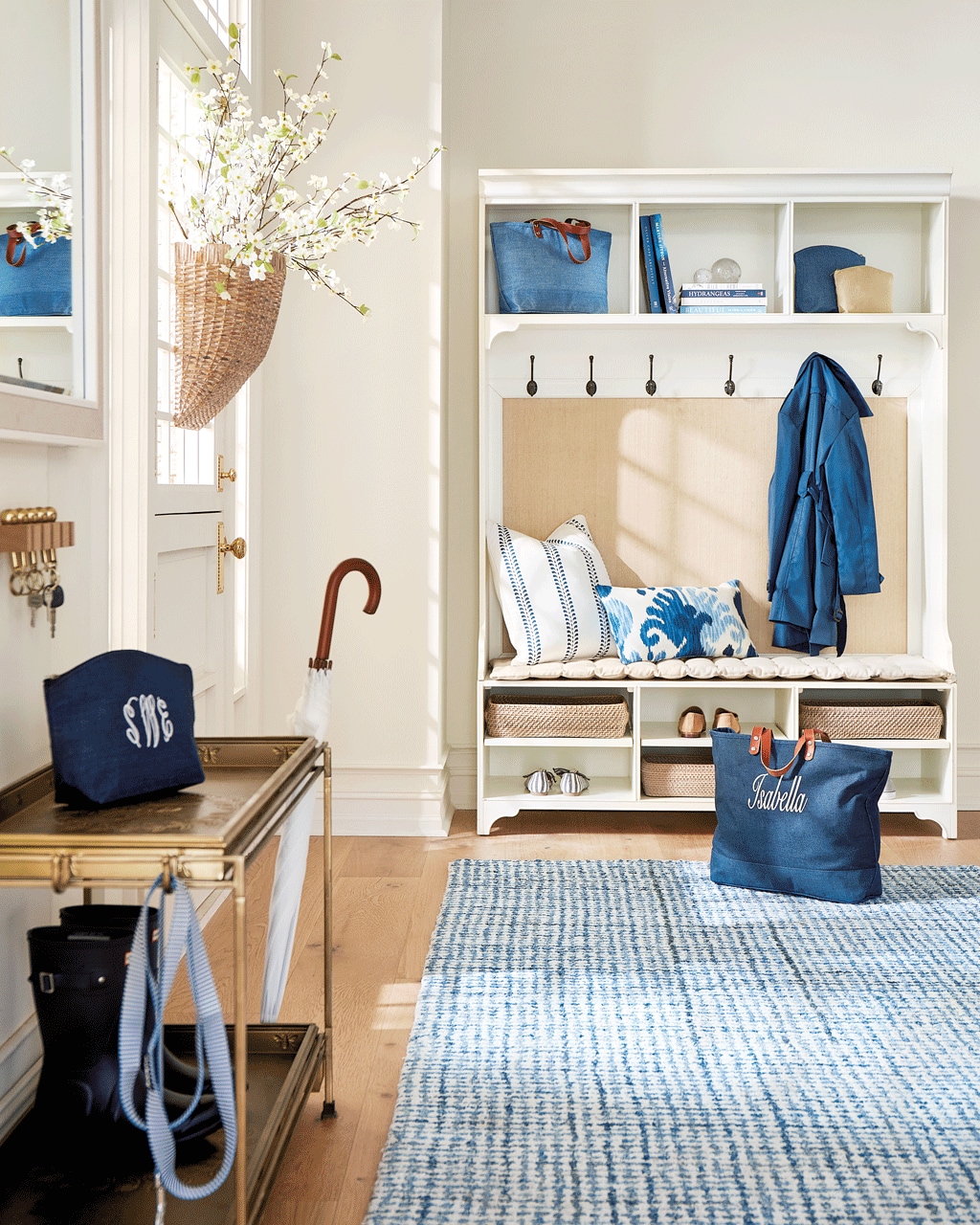 Blue entryway ideas
