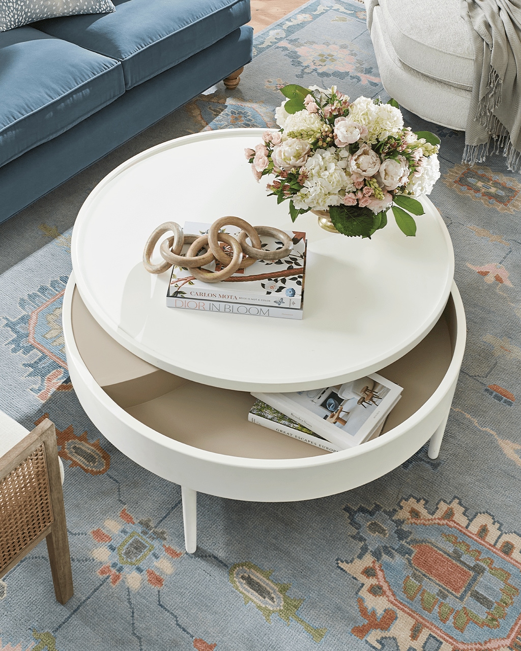White living room shop table