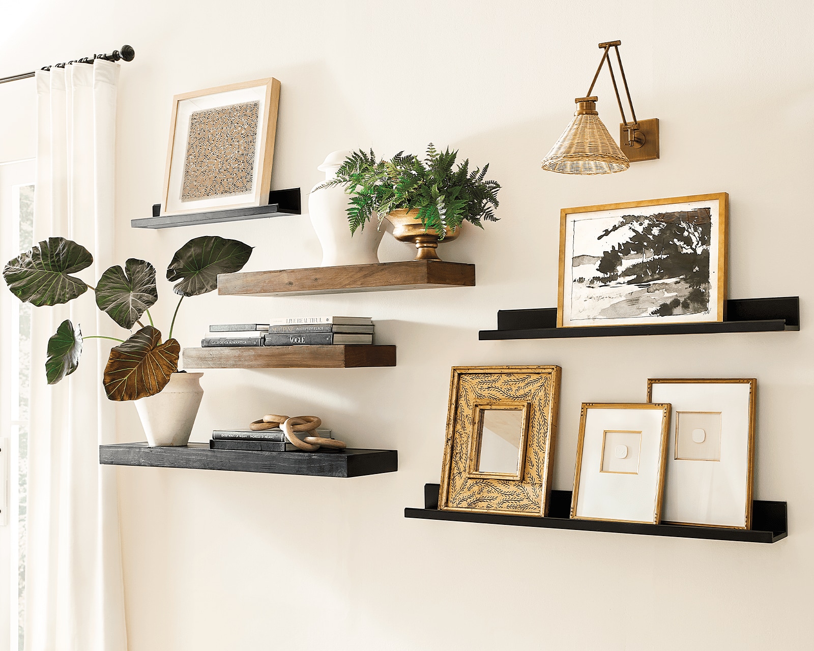 Wall art shelf