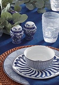 Kitchen and Entertaining Tabletop Flatware, Dinnerware, Drinkware in spring seasonal design | Ballard Designs