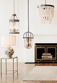 Light Fixtures, Home Lighting and Light Designs floor lamp display | Ballard Designs