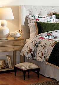 Bedding and Bath furnishings and decorations display | Ballard Designs
