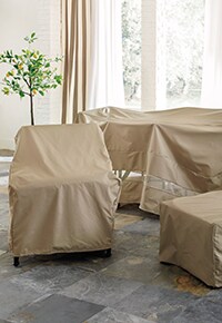 Outdoor patio furniture and accessories cozy group seating | Ballard Designs